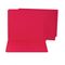 S J Paper Water/Paper Cut-Resistant Folders, Straight Tab, Letter, Red, 100/Box SJPS13633