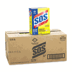 S.O.S. Steel Wool Soap Pad, 15 Pads/Box, 12 Boxes/Carton COX88320CT