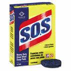 S.O.S. Steel Wool Soap Pad, 15 Pads/Box COX88320BX