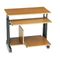 Safco 33" Wide Adjustable Height Mini-Tower Workstation, 22d x 34h, Oak SAF1927MO