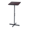 Safco Adjustable Speaker Stand, 21w x 21d x 30h to 46h, Mahogany/Black SAF8921MH
