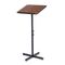Safco Adjustable Speaker Stand, 21w x 21d x 30h to 46h, Medium Oak/Black SAF8921MO