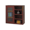 Safco Aprs Single-Door Cabinet w/Shelves, 29-3/4w x 11-3/4d x 29-3/4h, Mahogany SAF9444MH