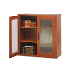 Safco Aprs Two-Door Cabinet, 29-3/4w x 11-3/4d x 29-3/4h, Cherry SAF9442CY