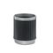 Safco At-Your-Disposal Wastebasket, Round, Polyethylene, 5 gal, Black/Chrome SAF9796BL