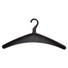 Safco Black Plastic Hangers, 12/Pack SAF4251BL