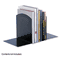 Safco Bookends, Nonskid, 10 x 6 1/2 x 10 1/2, Heavy Gauge Steel, Black SAF3115BL