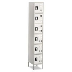 Safco Box Locker, 12w x 18d x 78h, Two-Tone Gray SAF5524GR