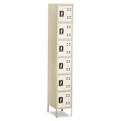 Safco Box Locker, 12w x 18d x 78h, Two-Tone Tan SAF5524TN