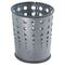 Safco Bubble Wastebasket, Round, Steel, 6 gal, Black Speckle SAF9740NC