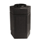 Safco Canmeleon Indoor/Outdoor Receptacle, Pentagon, Polyethylene, 30 gal, Black SAF9485BL