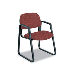 Safco Cava Urth Collection Sled Base Guest Chair, Burgundy SAF7047BG