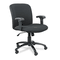 Safco Chair, Mid-Back, Big & Tall, Black SAF3491BL