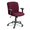 Safco Chair, Mid-Back, Big & Tall, Burgundy SAF3491BG