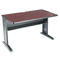 Safco Computer Desk W/ Reversible Top, 48w x 28d x 30h, Mahogany/Medium Oak/Black SAF1931