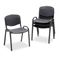 Safco Contour Stacking Chairs, Black w/Black Frame, 4/Carton SAF4185BL