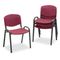 Safco Contour Stacking Chairs, Burgundy w/Black Frame, 4/Carton SAF4185BG