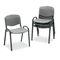 Safco Contour Stacking Chairs, Charcoal w/Black Frame, 4/Carton SAF4185CH