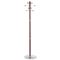 Safco Costumer, Four Ball-Tipped Double-Hooks, Steel/Wood, Mahogany SAF4193MH