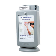Safco Customizable Suggestion Box, 7 x 5 x 14-1/2, Light Gray SAF4233GR