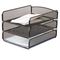 Safco Desk Tray, Three Tiers, Steel Mesh, Letter, Black SAF3271BL