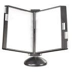 Safco Desktop Reference System, 10 Pockets SAF6175BL