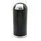 Safco Dome Receptacle w/Spring-Loaded Door, Round, Steel, 15 gal, Black SAF9636BL
