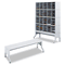 Safco E-Z Sort Satellite Mail Station Base, 57 1/8x 18 1/4x 14 SAF7756GR