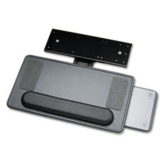 Safco Ergo-Comfort Premium Keyboard/Mouse Platform, 21-3/4 x 11-3/4, Black Granite SAF2139