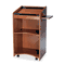 Safco Executive Mobile Lectern, 25-1/4w x 19-3/4d x 46h, Medium Oak SAF8918MO