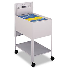 Safco Extra-Deep Locking Mobile Tub File, 16-1/2w x 24-3/4d x 28-1/4h, Gray SAF5363GR