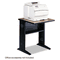 Safco Fax/Printer Stand w/Reversible Top, 1-Shelf, 24w x 28d x 30h, Black/Medium Oak SAF1934