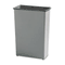 Safco Fire-Safe Wastebasket, Rectangular, Steel, 22 gal, Charcoal SAF9618CH