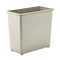Safco Fire-Safe Wastebasket, Rectangular, Steel, 27 1/2 qt, Sand SAF9616SA