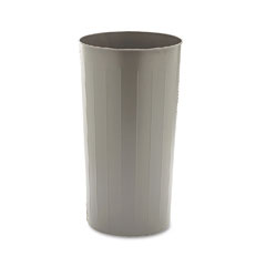 Safco Fire-Safe Wastebasket, Round, Steel, 20 gal, Charcoal SAF9610CH