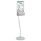Safco Floor Hygiene Station with Stand, Silver, 11 1/2 x 5 x 64 SAF4262SL