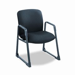 Safco Guest Chair, Big & Tall, Black SAF3492BL
