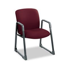 Safco Guest Chair, Big & Tall, Burgundy SAF3492BG