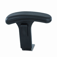 Safco Height-Adjustable T-Pad Arms for Uber Big & Tall Series Chairs, Black SAF3496BL
