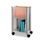 Safco Impromptu Mobile Storage Center, 16-1/2w x 11d x 26-3/4h, Metallic Gray SAF5376GR