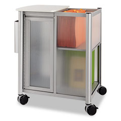 Safco Impromptu Mobile Storage Center W/ Hanging File, 23-1/2 x 17-1/4 x 26-1/2, Gray SAF5378GR