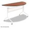 Safco Impromptu Mobile Training Table Top, Half Round, 48w x 24d, Cherry SAF2068CY