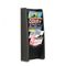 Safco Leather Look Magazine Rack, 5 Compartments, 10-3/4w x 5d x 24h, Black SAF5575BL