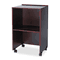 Safco Lectern Base/Media Cart, 21-1/4w x 17-1/2d x 33-3/4h, Mahogany SAF8917MH