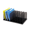 Safco Mesh Desk Organizer, Eight Sections, Steel, 19 3/8 x 11 3/8 x 8, Black SAF3253BL
