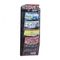 Safco Mesh Literature Rack, 5 Compartments, 10-1/4w x 3-1/2d x 28-1/3h, Black SAF5578BL
