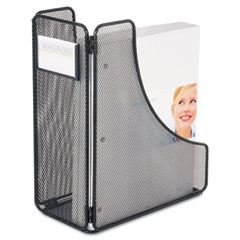 Safco Mesh Magazine File, Black, 5 1/4 x 10 x 12 1/4 SAF3270BL