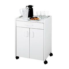 Safco Mobile Refreshment Center, 1-Shelf, 23w x 18d x 31h, Gray SAF8954GR