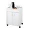 Safco Mobile Refreshment Center, 1-Shelf, 23w x 18d x 31h, Gray SAF8954GR