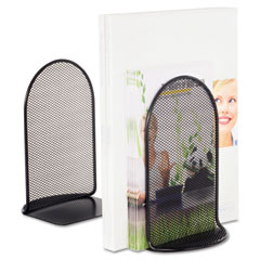 Safco Onyx Bookends, Standard, 5 1/2 x 4 3/4 x 8 1/2, Heavy Gauge Steel, Black SAF3273BL